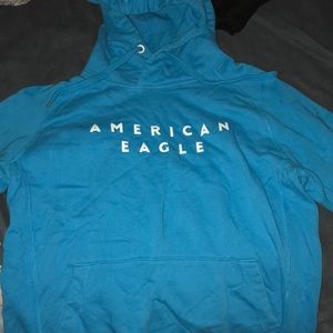 Blue American eagle hoodie size small